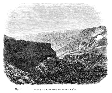 Rocks at Entrance of Zerka Ma'in [p.235]